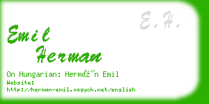 emil herman business card